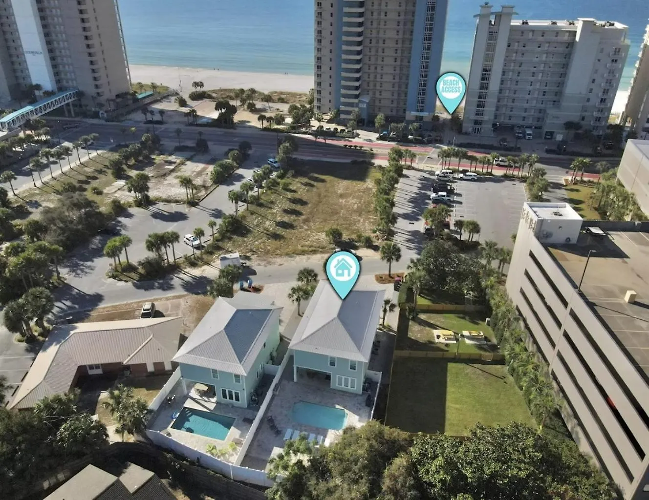 Majestic View Beach House location